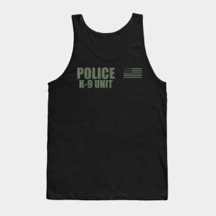 Police K 9 Unit On Duty Uniform Tank Top